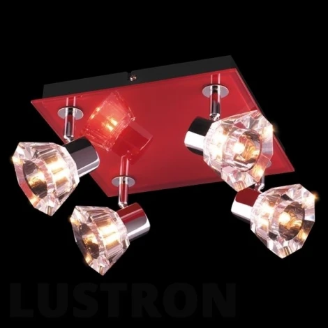 Спот Eurosvet 25333 25333/4 хром/красный