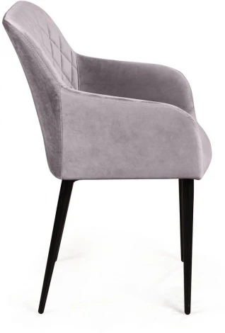 Стул с подлокотниками Robert, бархат светло-серый 26 Top Concept ROBERT 75057