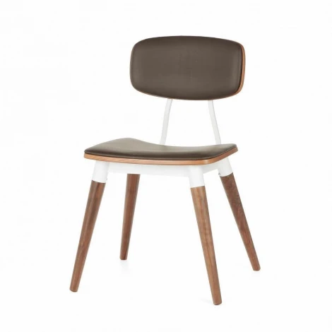 Стул Copine с кожаными сиденьем