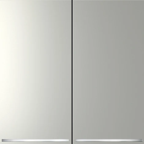 Выключатель двухклавишный с подсветкой (сталь) Voltum S70 VLS020205