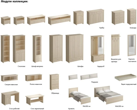Зеркало настенное VILLAGE (МДФ/Бежевый) ОГОГО Обстановочка! арт.332243