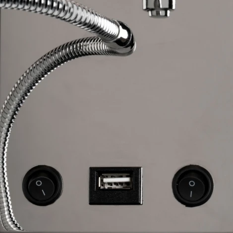 Бра для чтения с usb-портом Arte Lamp Elba A2581AP-2CC (220V, выключатель)