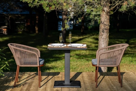 "Каффе" обеденная группа на 2 персоны, цвет "дуб" 4SIS арт.УТ-00009329