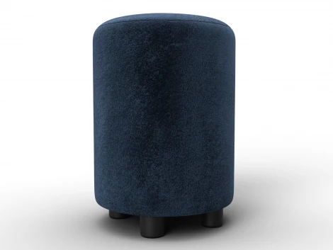 Пуф 001 (ДСП,Фанера/Пластик/Велюр/Синий) Лига Диванов 132349