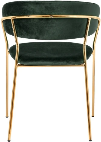 Комплект из 4-х стульев Turin зеленый с золотыми ножками Bradexhome арт.FR 0558K