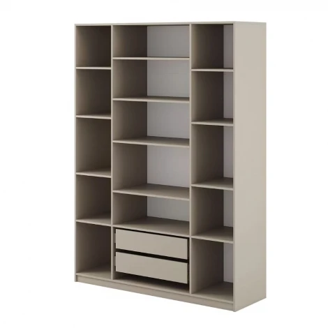 Шкаф распашной с наполнением Арника (13 полок + 2 ящика) ШК 5 (1600), Меланж