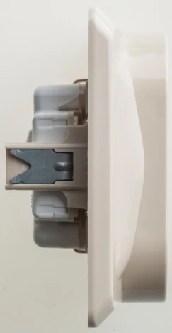 Розетка встраиваемая двойная с заземлением и шторками (кремовый) Systeme Electric Этюд PC16-008K