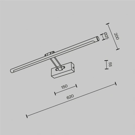 Подсветка для картин светодиодная Maytoni Dazzle MIR267WL-L14CH3K (220V)