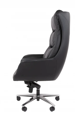 Офисное кресло Chairman 523 Россия нат.кожа/экокожа черная 7213056