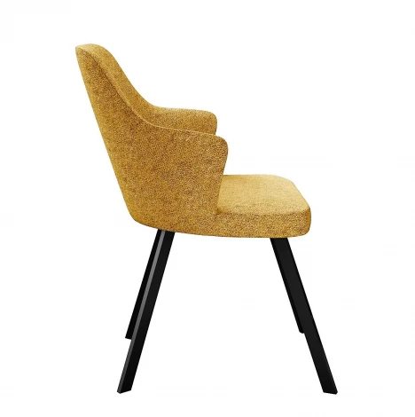 Стул DikLine 235 поворотный, NS Gold горчица, ножки черные 00-00084761