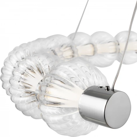 Подвесной светильник Amulet MOD555PL-L30CH4K (LED, 220V, на тросе, шарики, кольцо, бусы)