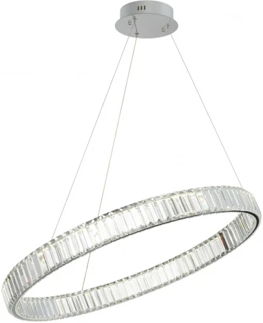 Подвесной светильник Citilux Чезаре CL338181 (регулировка яркости, LED, 220V, хрусталь, на проводе, кольцо)