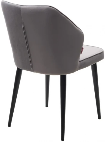 Стул SEATTLE 505-35 Серый, без пальчиковый"/ черный каркас М-City"