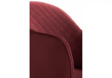 Обеденный стул на металлокаркасе Woodville Vener wine red / black 15091