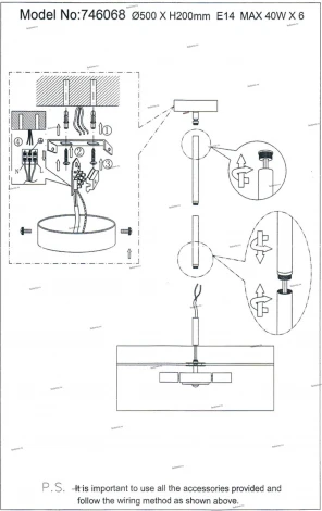 Потолочная люстра Lightstar Amerigo 746068 (220V)