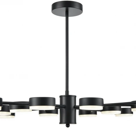 Потолочная люстра на штанге Lumion Torina 8117/12 черный, металл LED GX53 12*7W 220V