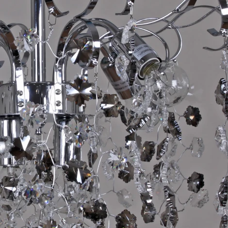 Потолочная люстра хрустальная на штанге Reluce 08285-0.4-06 CR (220V)