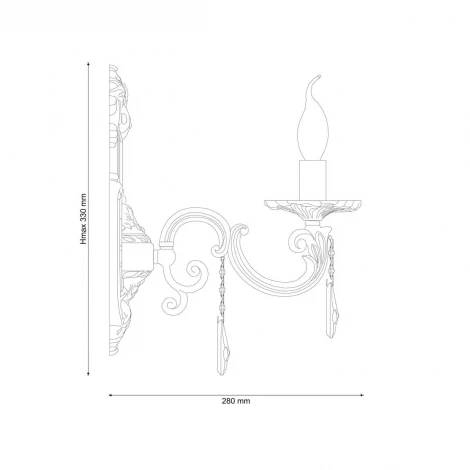 Бра Lucia Tucci Napoli W148.1 white antique