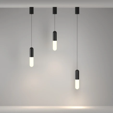 Подвесной светильник Maytoni Mist P101PL-L300-12W3K-B (LED, 220V, на проводе, круглые)