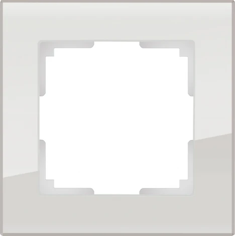 Рамка на 1 пост Favorit (дымчатый,стекло) Werkel W0011117 (a050899)