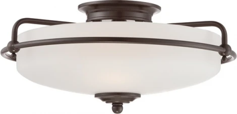 Потолочный светильник круглый Quoizel Griffin QZ-GRIFFIN-F-PN (220V, круглые)