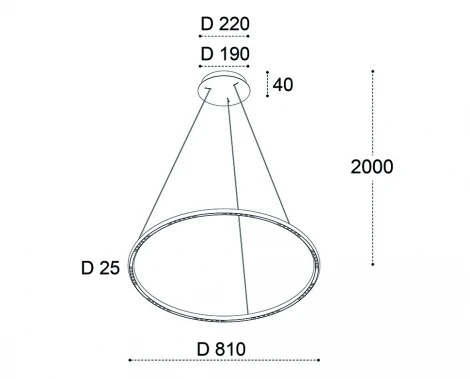 Подвесной светильник светодиодный Italline IT013-6022 black 3000K
