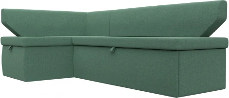 Диван кухонный угловой Омура левый угол (Зеленый/Рогожка) Лига Диванов арт.125897L