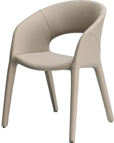 Стул обеденный экокожа бежевый 55*55*77см Garda Decor арт.160KD-80200