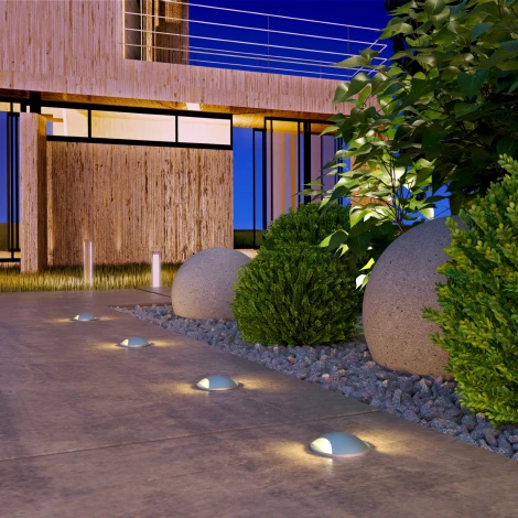 Встраиваемый светильник уличный Elektrostandard MRL LED 1105 алюминий (220V, круглые, IP65)