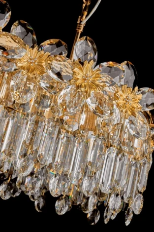 Подвесная люстра Fluorite Jardin FL1105-28P (220V, на цепи, цветы)