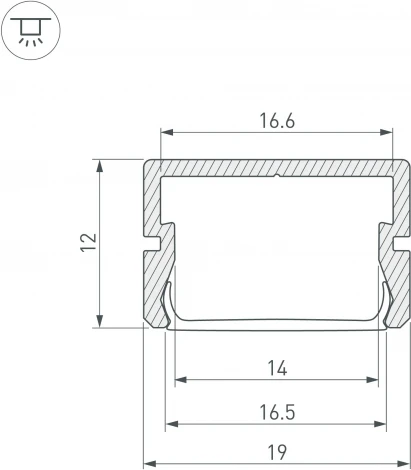 Профиль SILER-3000 ANOD (Arlight, Алюминий) 045498