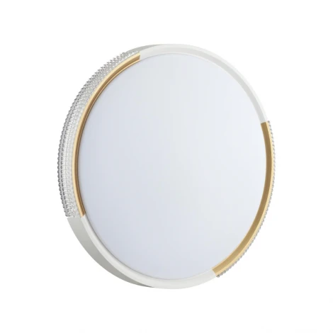 Настенно-потолочный светильник Sonex Velio 7612/ELN пластик/белый/золотистый LED 76Вт 3000/4000/6000K D490 IP43