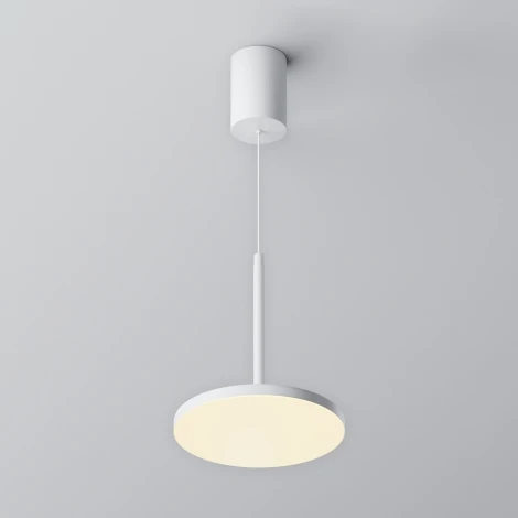 Подвесной светильник Maytoni Plato P076PL-L12W3K-W (LED, 220V, на проводе, круглые)