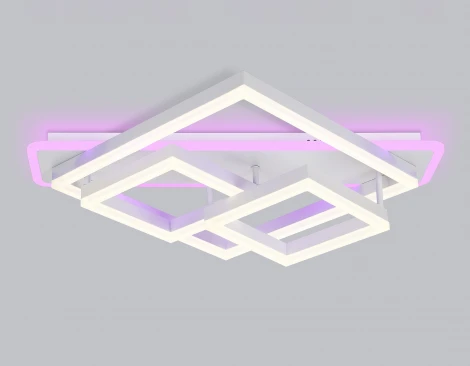 Потолочный светодиодный светильник с пультом Ambrella Acrylica Disk FA8531 (220V, умный дом - Smart Life)