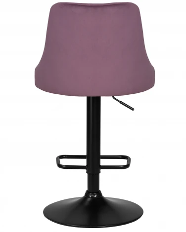 Набор 2 шт стул барный DOBRIN JOSEPH BLACK (пудрово-сиреневый велюр (MJ9-52))