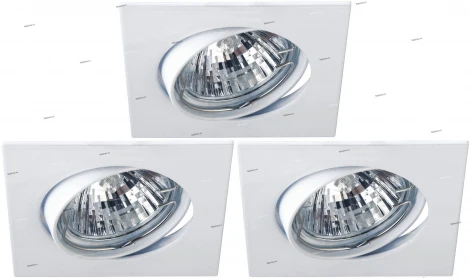 Встраиваемый точечный светильник Arte Lamp Quadratisch A2118PL-3WH