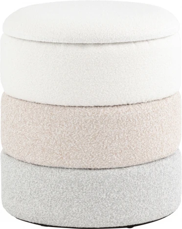 Пуф с ящиком Hive XS букле бежевый, Stool Group