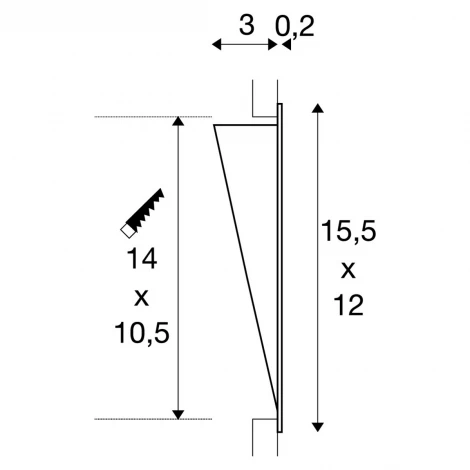 Подсветка для лестниц и ступеней Slv Downunder 151952