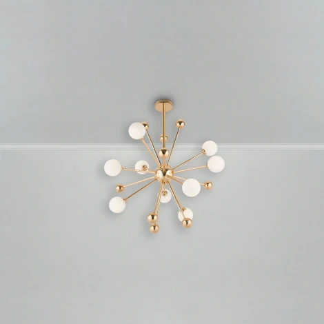 Люстра потолочная на штанге Planets FR5200PL-09FG