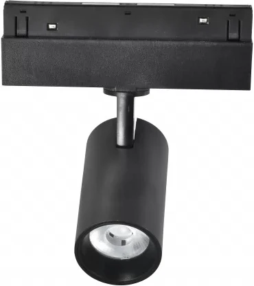 Трековый магнитный светильник с антибликовой решеткой 48V iLedex Vision48/22 4822-011-D45-8W-38DG-4000K-BK (круглые)