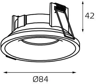 Точечный встраиваемый светильник Italline 7010 IT07-7010 white