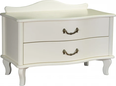 Тумбочка Джульетта широкая 2 ящика дуб шампань Л Mebelik арт.008615