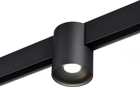 Трековый Wi-Fi низковольтный светильник Novotech SHINO FLUM 359517 черный диммир. со сменой цв.температуры, Tuya Smart Life IP20 LED 10W 48V 3000-6000K (управление смартфоном, умный дом - Алиса, Smart Life, круглые)