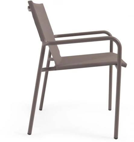 Zaltana Алюминиевый стул для улицы, окрашенный в коричневый матовый цвет La Forma (ex Julia Grup) арт.117352