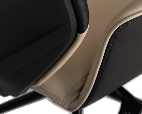 Офисное кресло для руководителей DOBRIN MAXWELL (кремово-черный)