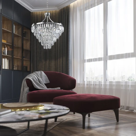 Подвесная люстра Lumien Hall Novello LH0039/13P-NK-CL