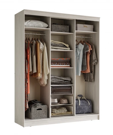 Шкаф БТС-купе комбинированный Маэстро, ясень белый