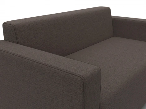 Диван прямой Лига-093 ВН (ДСП,Брус,Фанера,Рогожка/Коричневый) Лига Диванов 134954