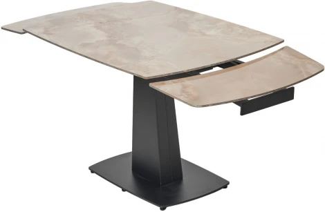 Стол M-City BALDE 120 GLOSS AMBER JADE SOLID CERAMIC / BLACK