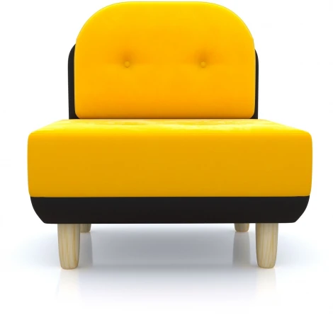 Кресло Arsko Торли желтый велюр